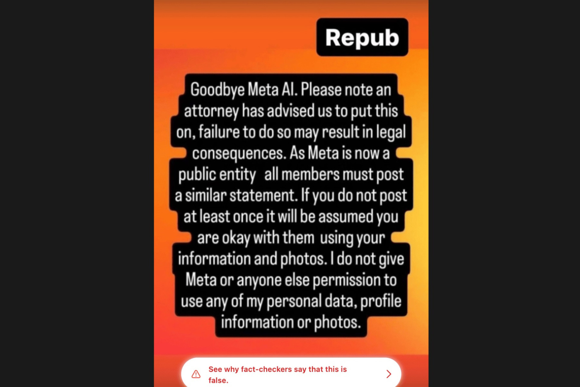 Publicação viral sobre 'Adeus, Meta AI' é desmentida por especialistas 1 Publicação viral sobre 'Adeus, Meta AI' é desmentida por especialistas - img