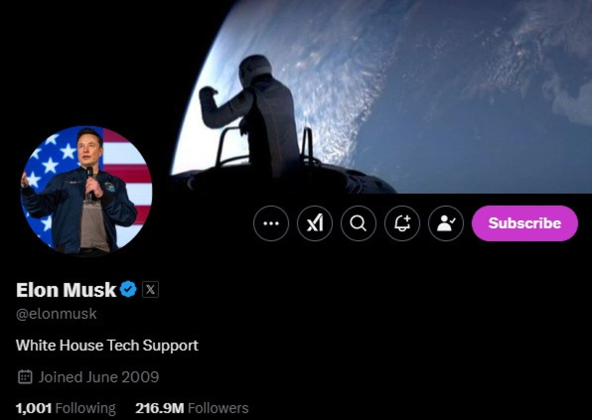 Elon Musk adota um 'curioso' novo título no X - img