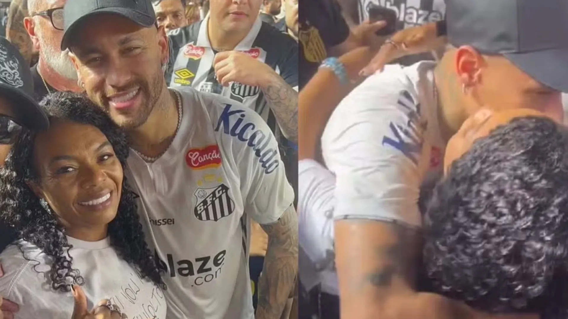 Mãe de MC Kevin se emociona com abraço de Neymar no Santos - img