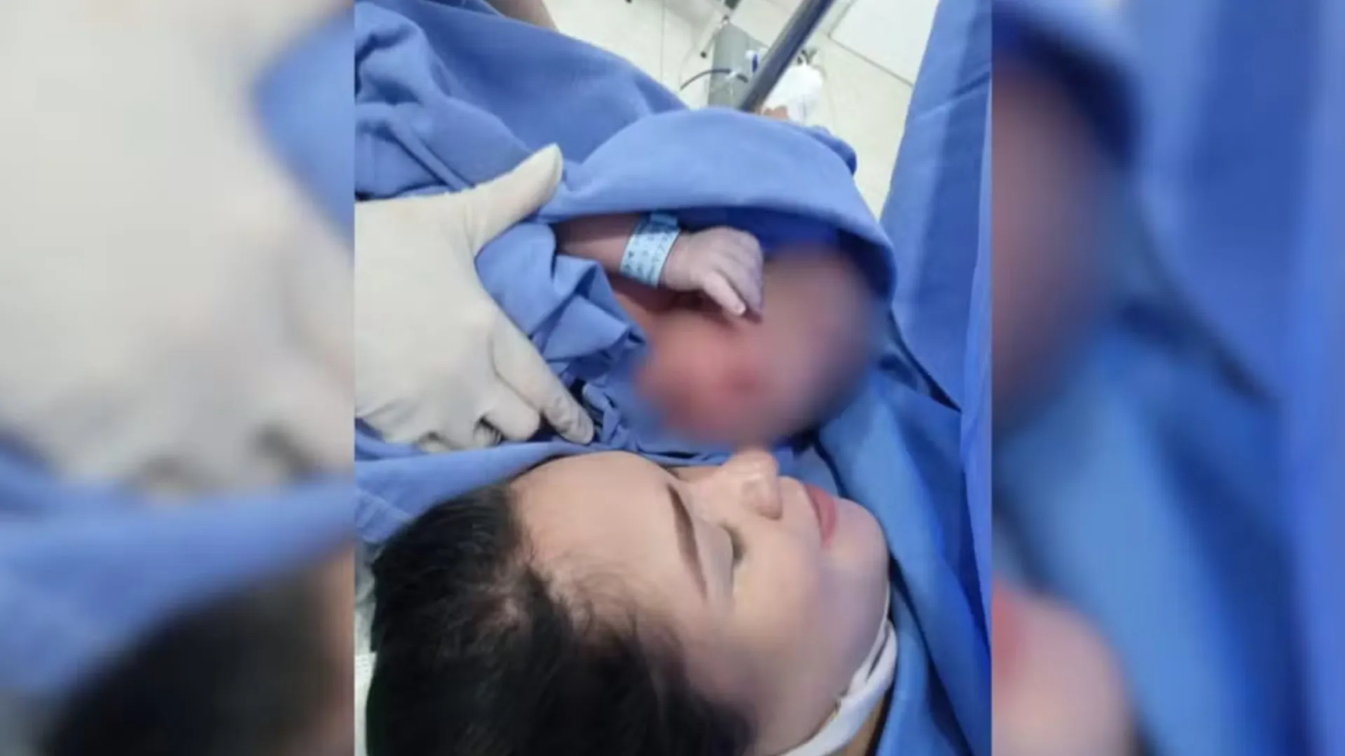 Mãe tirou foto com filho minutos antes de bebê ser trocado em hospital - img