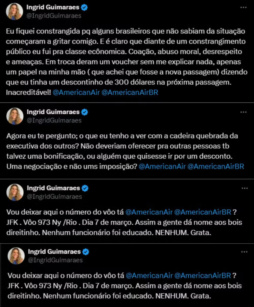 Ingrid Guimarães conta que foi coagida em voo nos EUA: “Ameaças” - img