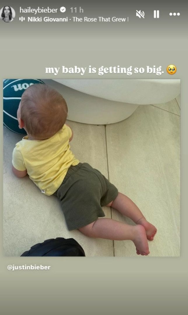 Justin Bieber mostra crescimento do filho em post nas redes sociais - img