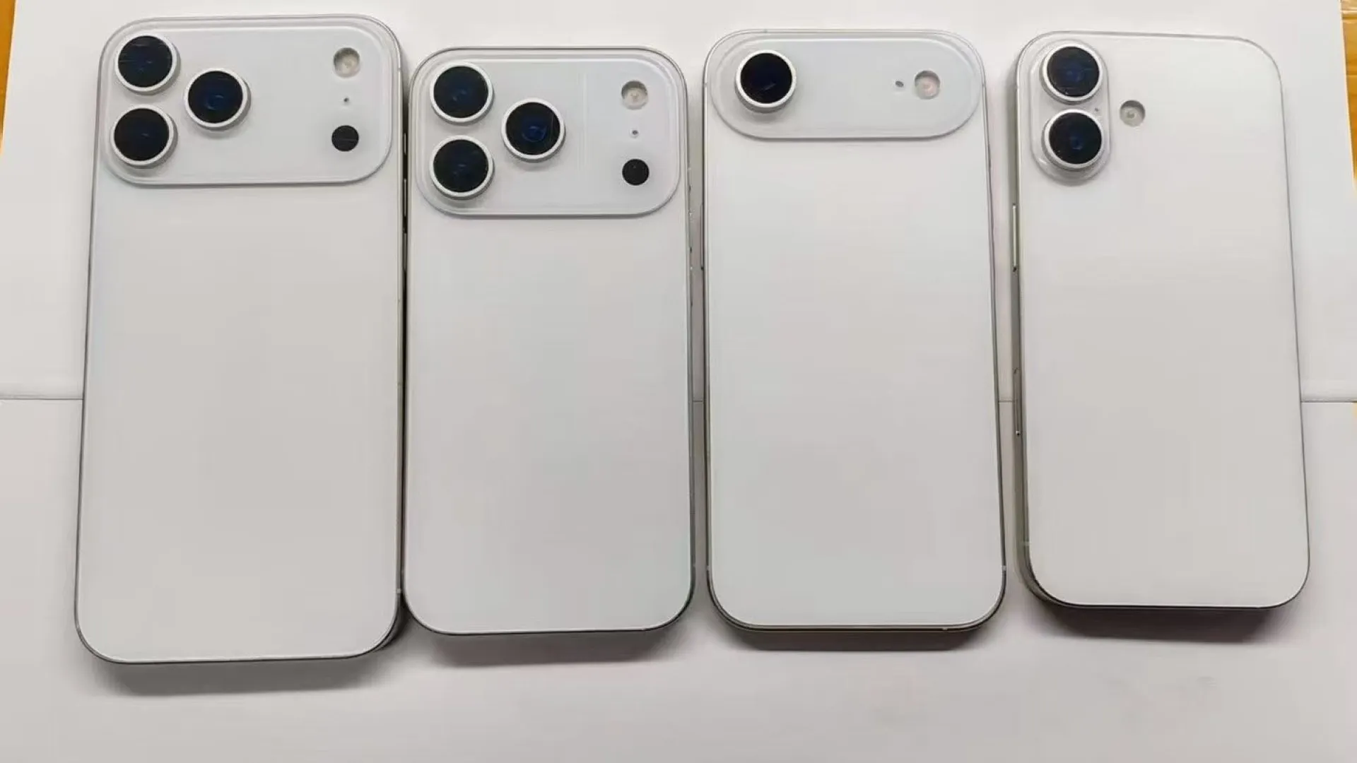Novas imagens revelam os quatro celulares da série iPhone 17 - img