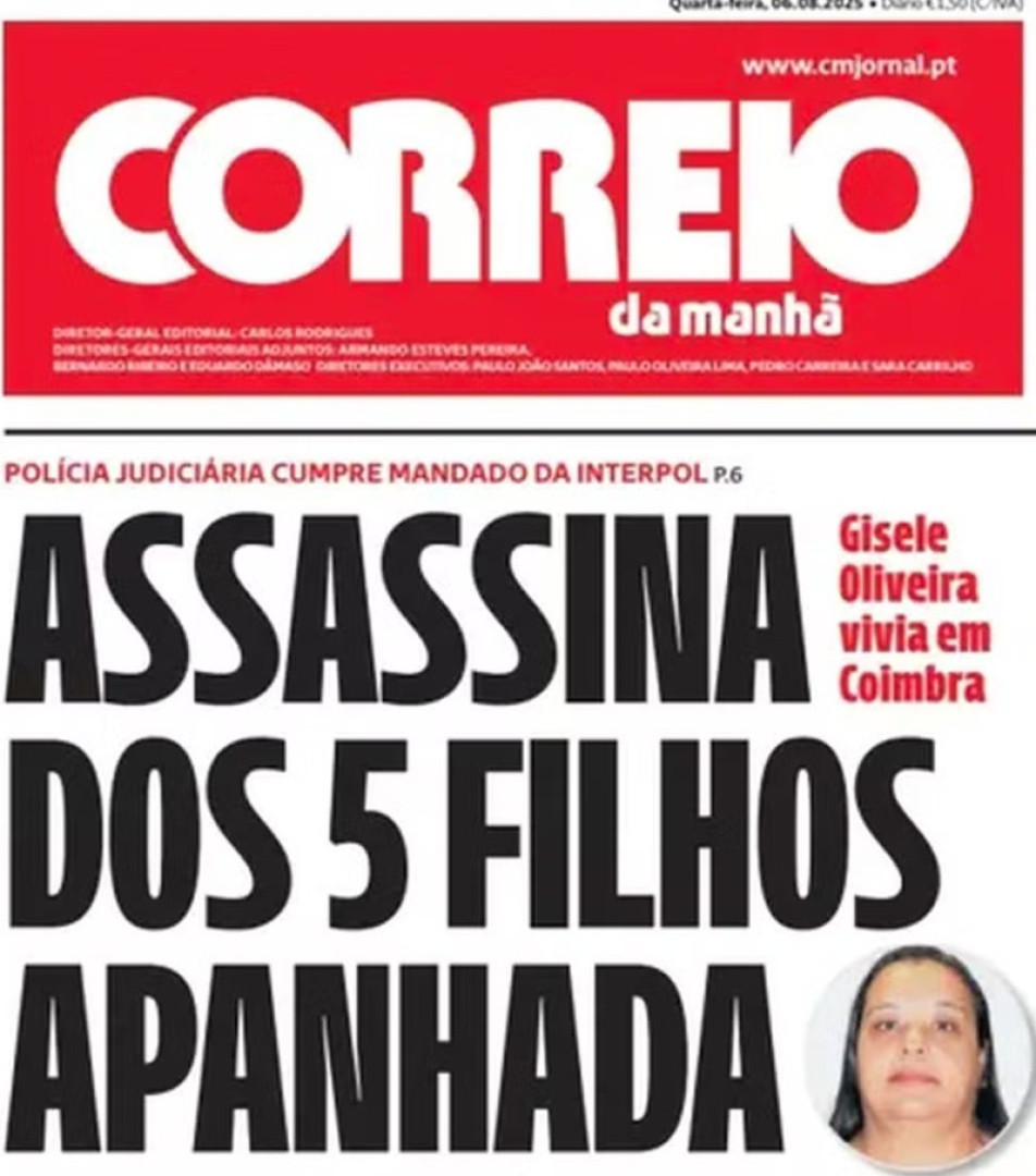 Brasileira acusada de envenenar e matar os 5 filhos é presa em Portugal - img