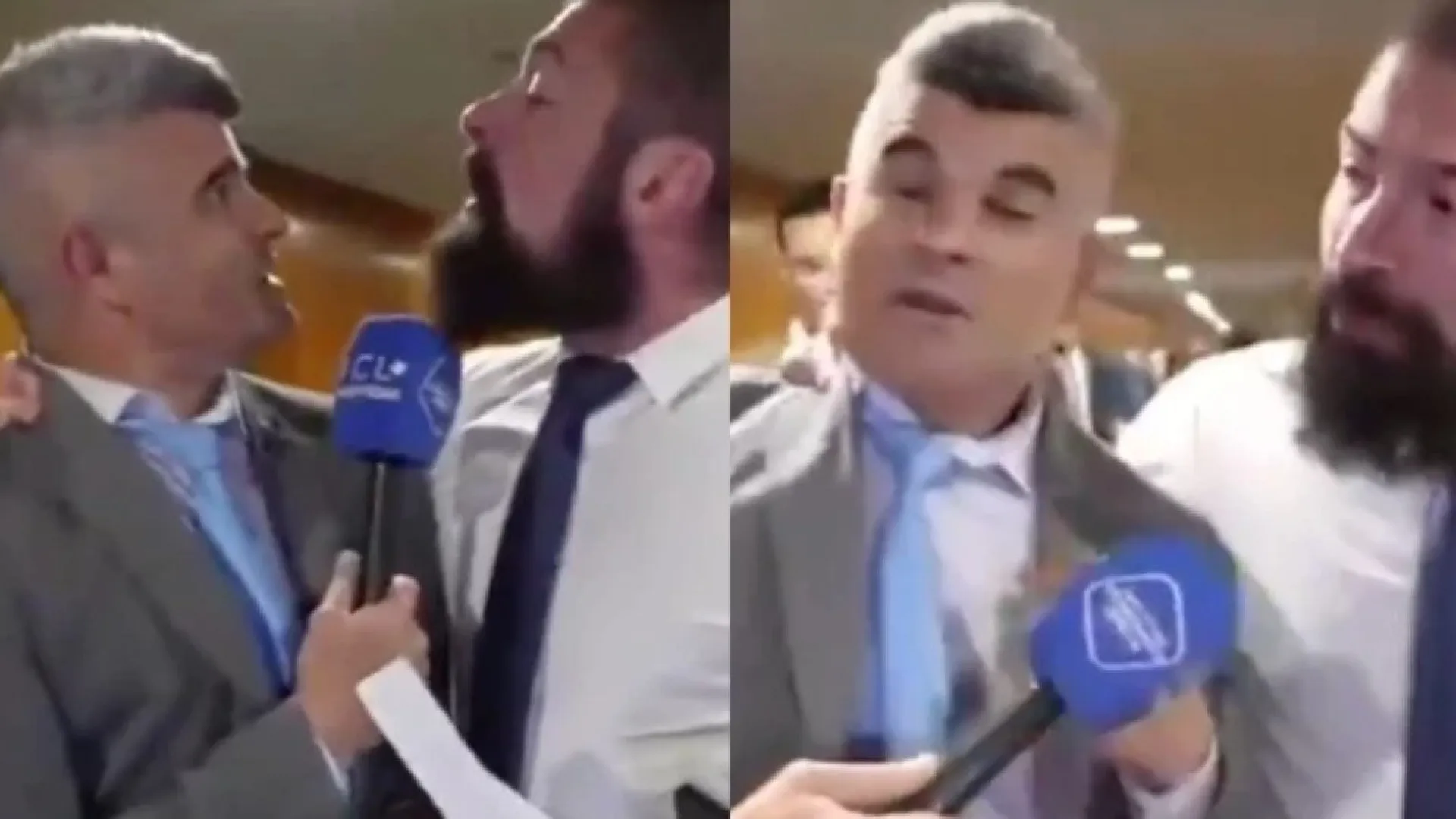 Deputado Paulo Bilynskyj segura repórter Guga Noblat pelo pescoço; vídeo - img