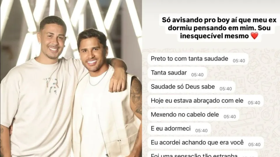 Lucas diz que Carlinhos dormiu com outro pensando nele: "Inesquecível" - img