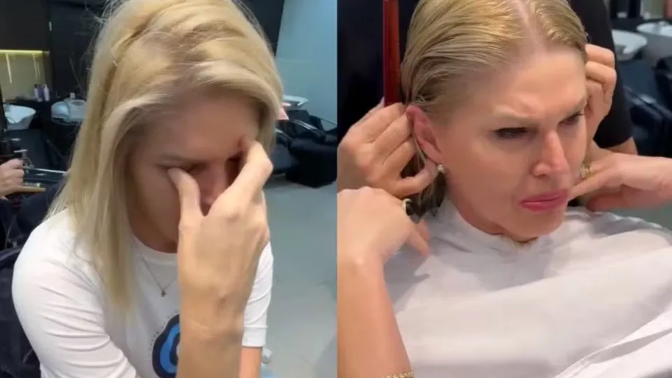 Em tratamento contra o câncer de mama, Val Marchiori se emociona ao cortar os cabelos - img