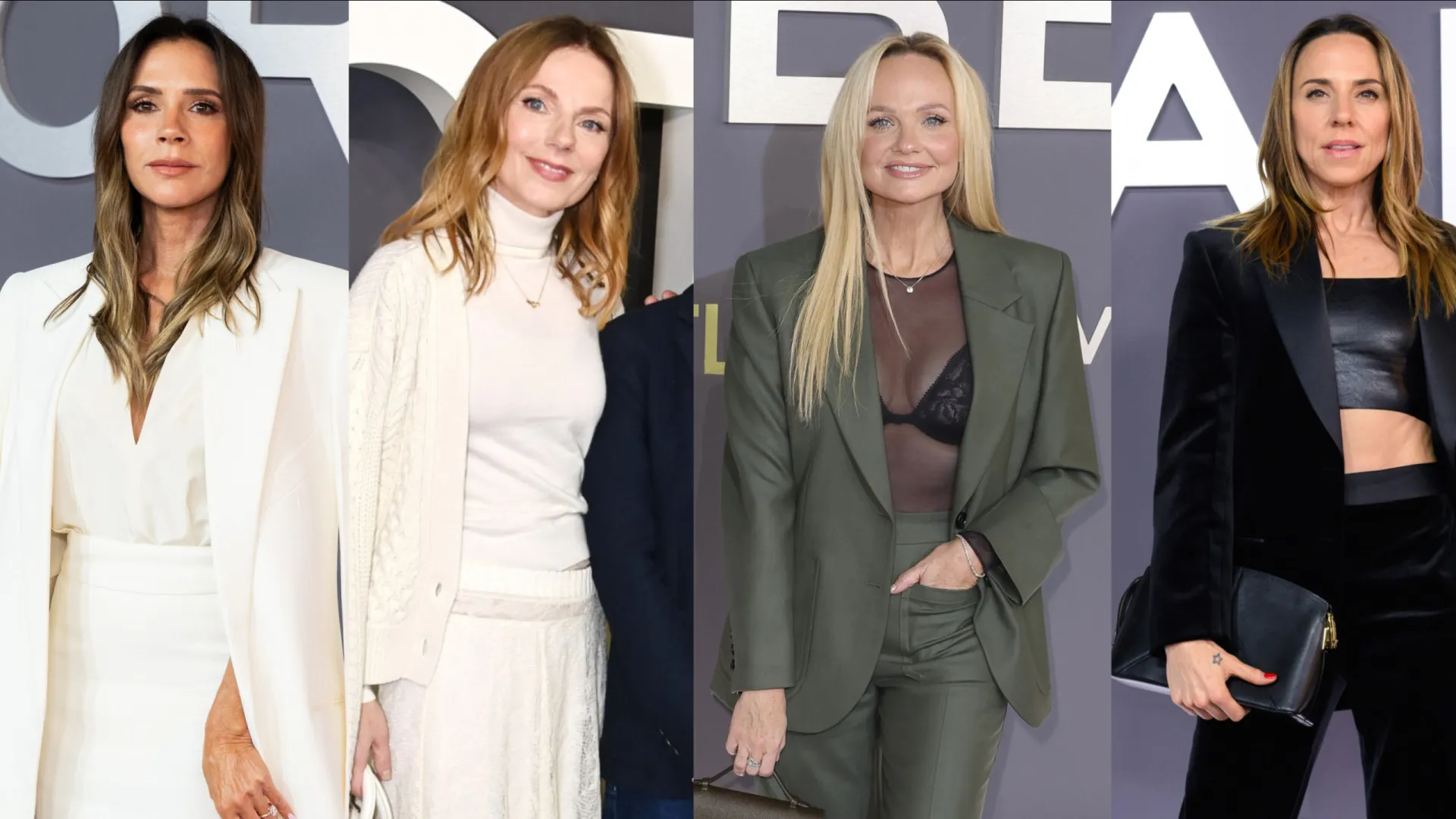 Spice Girls se juntam e apoiam Victoria Beckham em pré-estreia de série - img