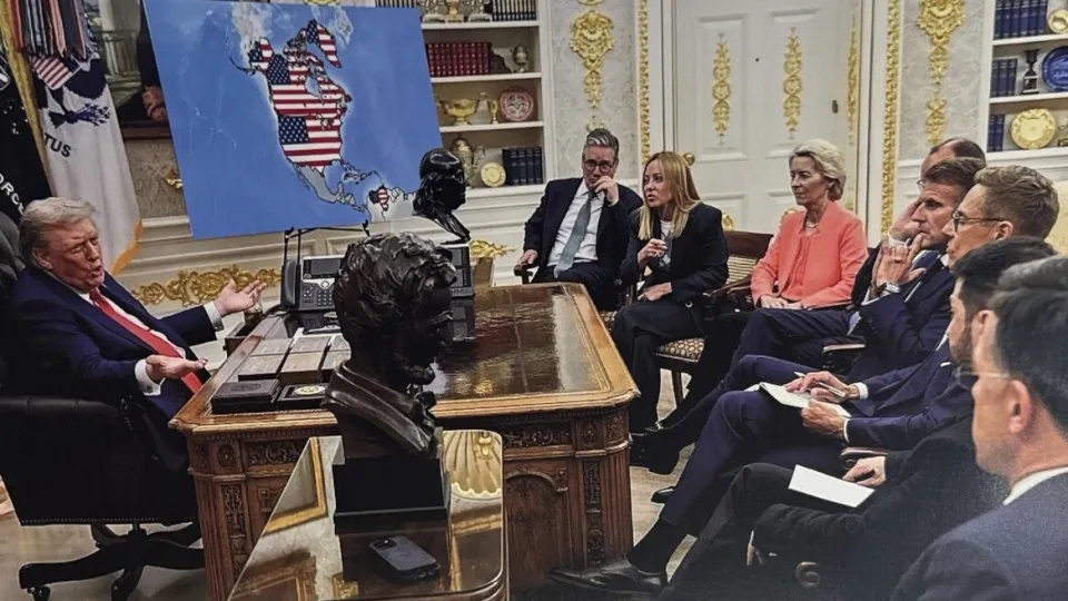 Trump irrita líderes europeus ao postar imagem com IA sobre a Groenlândia - img