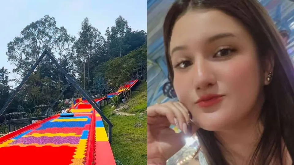 Mulher diz estar com medo antes de cair de tobogã e morrer na Colômbia - img