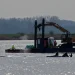 Baleia encalhada na Alemanha é colocada em balsa, em operação polêmica de milionários