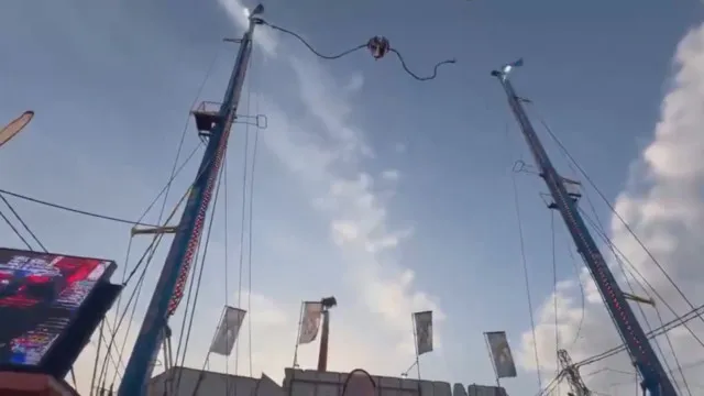 Cabo se rompe em brinquedo e deixa feridos em parque na Espanha; veja - img